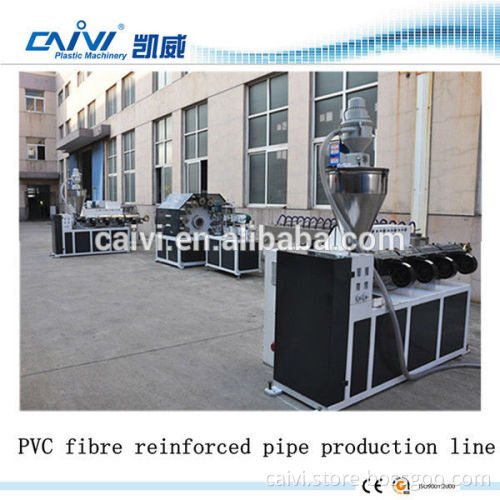 PVC fiber reinforced garden hose plastic pipe making machine